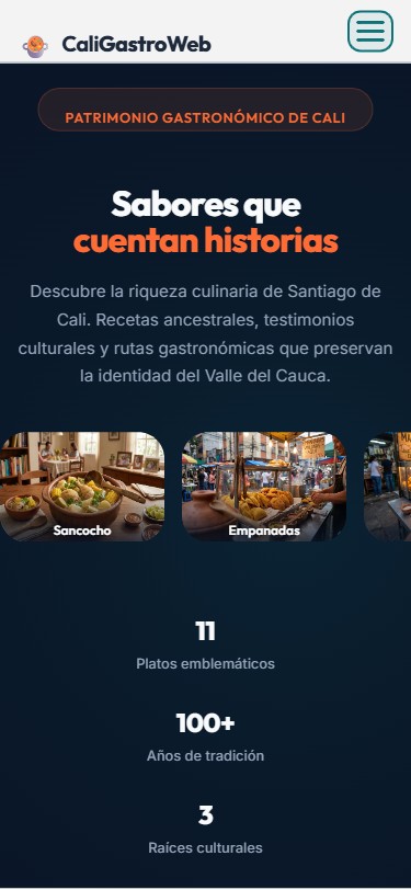 CaliGastroWeb Mobile